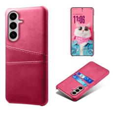 OEM - Samsung Galaxy S26 / S26 Pro Skal PU L&auml;der + H&aring;rd PC - Rosa