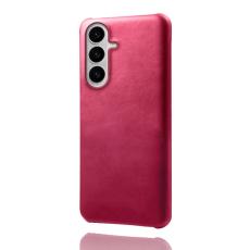 OEM - Samsung Galaxy S26 / S26 Pro Skal PU L&auml;der H&aring;rd PC Skydd - Rosa