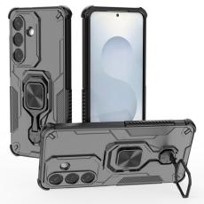 OEM - Samsung Galaxy S26/S26 Pro Skal Rotera Ring Kickstand Plast - Svart