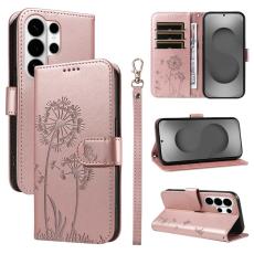 OEM - Samsung Galaxy S26 Ultra Fodral &Auml;kta L&auml;der Dandelion - Ros&eacute;guld