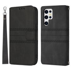 OEM - Samsung Galaxy S26 Ultra Fodral Konstl&auml;der Skin-Touch - Svart