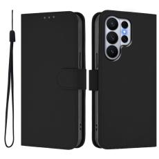 OEM - Samsung Galaxy S26 Ultra Fodral Konstl&auml;der Solid Color - Svart