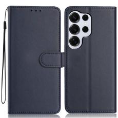 OEM - Samsung Galaxy S26 Ultra Fodral L&auml;der St&auml;ll - Bl&aring;