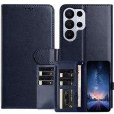 OEM - Samsung Galaxy S26 Ultra Fodral PU L&auml;der Folio Flip - M&ouml;rkbl&aring;