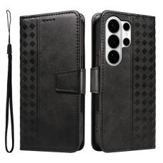 OEM - Samsung Galaxy S26 Ultra Pl&aring;nboksfodral &Auml;kta L&auml;der St&auml;ll - Svart