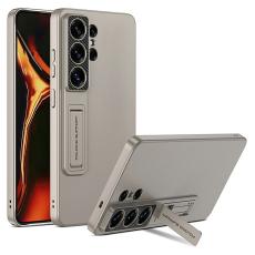 OEM - Samsung Galaxy S26 Ultra Skal Kickstand Ultra Tunn H&aring;rd PC - Titan Gr&aring;