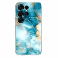 OEM - Samsung Galaxy S26 Ultra Skal Marmortryck Mjuk TPU - Bl&aring;