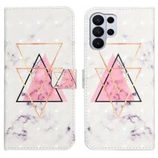 OEM - SAMSUNG Galaxy S26 Ultra Skal PU L&auml;der 3D M&ouml;nster - Triangel Marmor