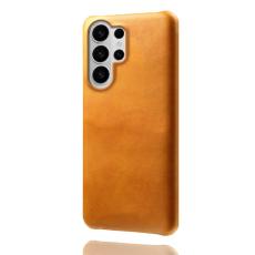 OEM - Samsung Galaxy S26 Ultra Skal PU L&auml;der H&aring;rd PC Skydd - Orange