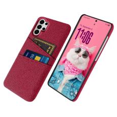 OEM - Samsung Galaxy S26 Ultra Skal Tyg + H&aring;rd PC - R&ouml;d