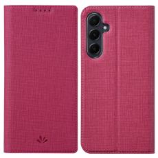 VILI - VILI Samsung Galaxy A35 5G Skal Flip St&ouml;tt&aring;lig Konstl&auml;der DMX - Rosa