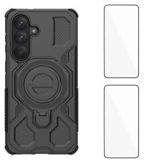 WANLONFENG - WANLONFENG Samsung Galaxy S26 Skal PC TPU KJ Serie - Svart