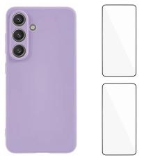 WANLONFENG - WANLONFENG Samsung Galaxy S26 Skal TPU ZB1 Serie - Lila