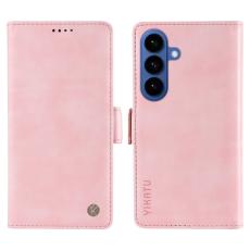 YIKATU - YIKATU Samsung Galaxy S26 / S26 Pro Fodral Konstl&auml;der Litchi - Rosa