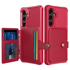 OEM - ZM03 Samsung Galaxy A35 5G Skal PU L&auml;der + TPU - R&ouml;d