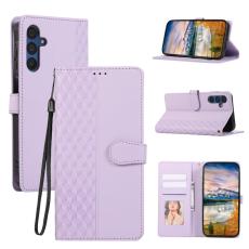 OEM - Pl&aring;nboksfodral f&ouml;r Samsung Galaxy S26 Konstl&auml;der med snodd - Lila