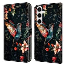 OEM - Pl&aring;nboksfodral f&ouml;r Samsung Galaxy S26 &Auml;kta l&auml;der St&aring; - Gr&ouml;n Magpie