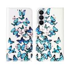 OEM - Pl&aring;nboksfodral f&ouml;r Samsung Galaxy S26 Flip Konstl&auml;der - Bl&aring;