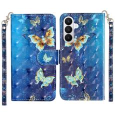 OEM - Pl&aring;nboksfodral f&ouml;r Samsung Galaxy S26 Konstl&auml;der 3D-m&ouml;nster - Bl&aring;