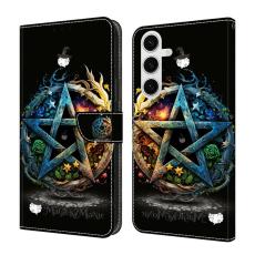 OEM - Pl&aring;nboksfodral f&ouml;r Samsung Galaxy S26 Konstl&auml;der F&auml;llbart St&auml;ll - Pentagram