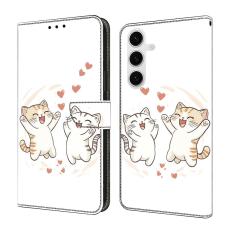 OEM - Pl&aring;nboksfodral f&ouml;r Samsung Galaxy S26 Konstl&auml;der F&auml;llbart - Svart