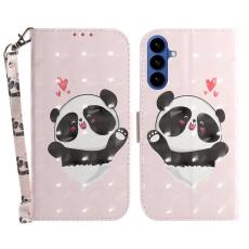 OEM - Pl&aring;nboksfodral f&ouml;r Samsung Galaxy S26 Konstl&auml;der M&ouml;nster - Love Heart Panda