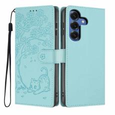 OEM - Pl&aring;nboksfodral f&ouml;r Samsung Galaxy S26 Konstl&auml;der St&auml;ll - Ljusgr&ouml;n