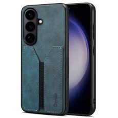 DENIOR - DENIOR Mobilfodral f&ouml;r Samsung Galaxy S26 Kortfack Konstl&auml;der + TPU - Bl&aring;