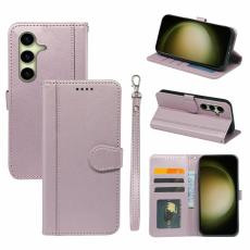 OEM - Pl&aring;nboksfodral f&ouml;r Samsung Galaxy S26 Magnetiskt Konstl&auml;der med Rem - Ros&eacute;guld