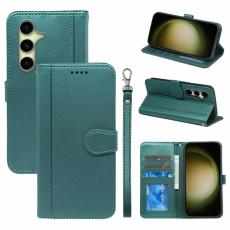 OEM - Pl&aring;nboksfodral f&ouml;r Samsung Galaxy S26 Magnetiskt Konstl&auml;der med rem - Gr&ouml;n