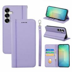 OEM - Pl&aring;nboksfodral f&ouml;r Samsung Galaxy S26 Magnetiskt PU l&auml;der - Lila