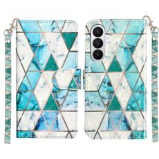 OEM - Pl&aring;nboksfodral f&ouml;r Samsung Galaxy S26 Plus 3D-m&ouml;nster Konstl&auml;der - Gr&ouml;n marmor