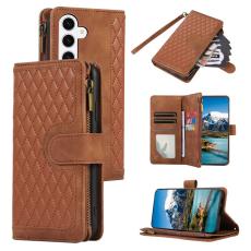 OEM - Mobilfodral f&ouml;r Samsung Galaxy S26 Plus Konstl&auml;der 9 kortfack - Brun