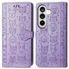 OEM - Pl&aring;nboksfodral f&ouml;r Samsung Galaxy S26 Plus Konstl&auml;der - Ljuslila