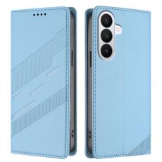 OEM - Pl&aring;nboksfodral f&ouml;r Samsung Galaxy S26 Plus Konstl&auml;der St&auml;ll - Ljusbl&aring;