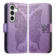 OEM - Pl&aring;nboksfodral f&ouml;r Samsung Galaxy S26 Plus Konstl&auml;der med rem - Ljuslila