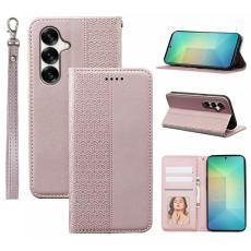 OEM - Pl&aring;nboksfodral f&ouml;r Samsung Galaxy S26 Plus Konstl&auml;der - Ros&eacute;guld