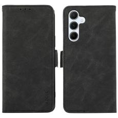 ABEEL - ABEEL Mobilfodral f&ouml;r Samsung Galaxy S26 Plus Konstl&auml;der St&auml;llfunktion Svart