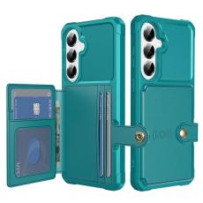OEM - Mobilfodral f&ouml;r Samsung Galaxy S26 Plus Kortfack Konstl&auml;der + TPU - Gr&ouml;n