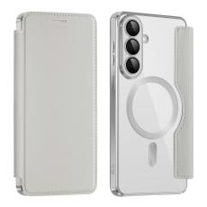 OEM - Mobilfodral f&ouml;r Samsung Galaxy S26 Plus Magnetiskt Konstl&auml;der - Titangr&aring;