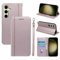 OEM - Pl&aring;nboksfodral f&ouml;r Samsung Galaxy S26 Plus Magnetiskt Konstl&auml;der - Ros&eacute;guld