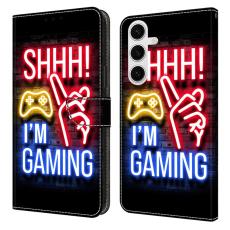 OEM - Pl&aring;nboksfodral f&ouml;r Samsung Galaxy S26 Plus M&ouml;nstertryck St&auml;ll - Neon