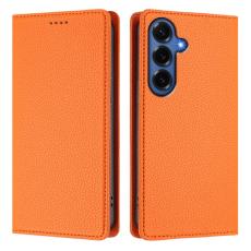 OEM - Pl&aring;nboksfodral f&ouml;r Samsung Galaxy S26 Plus RFID Blocking Konstl&auml;der - Orange