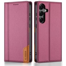 N.BEKUS - N.BEKUS Pl&aring;nboksfodral f&ouml;r Samsung Galaxy S26 Plus RFID Konstl&auml;der Vinr&ouml;d