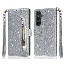 OEM - Mobilfodral f&ouml;r Samsung Galaxy S26 St&auml;llfunktion Glitter - Silver