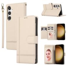 OEM - Mobilfodral f&ouml;r Samsung Galaxy S26 TPU Konstl&auml;der - Beige