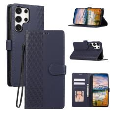 OEM - Pl&aring;nboksfodral f&ouml;r Samsung Galaxy S26 Ultra 3D Rhombus Konstl&auml;der - Bl&aring;