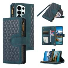 OEM - Mobilfodral f&ouml;r Samsung Galaxy S26 Ultra Konstl&auml;der 9 kortfack - Gr&ouml;n