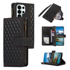 OEM - Mobilfodral f&ouml;r Samsung Galaxy S26 Ultra Konstl&auml;der 9 kortfack - Svart