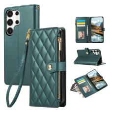 OEM - Mobilfodral f&ouml;r Samsung Galaxy S26 Ultra Konstl&auml;der Flera kortfack - Gr&ouml;n